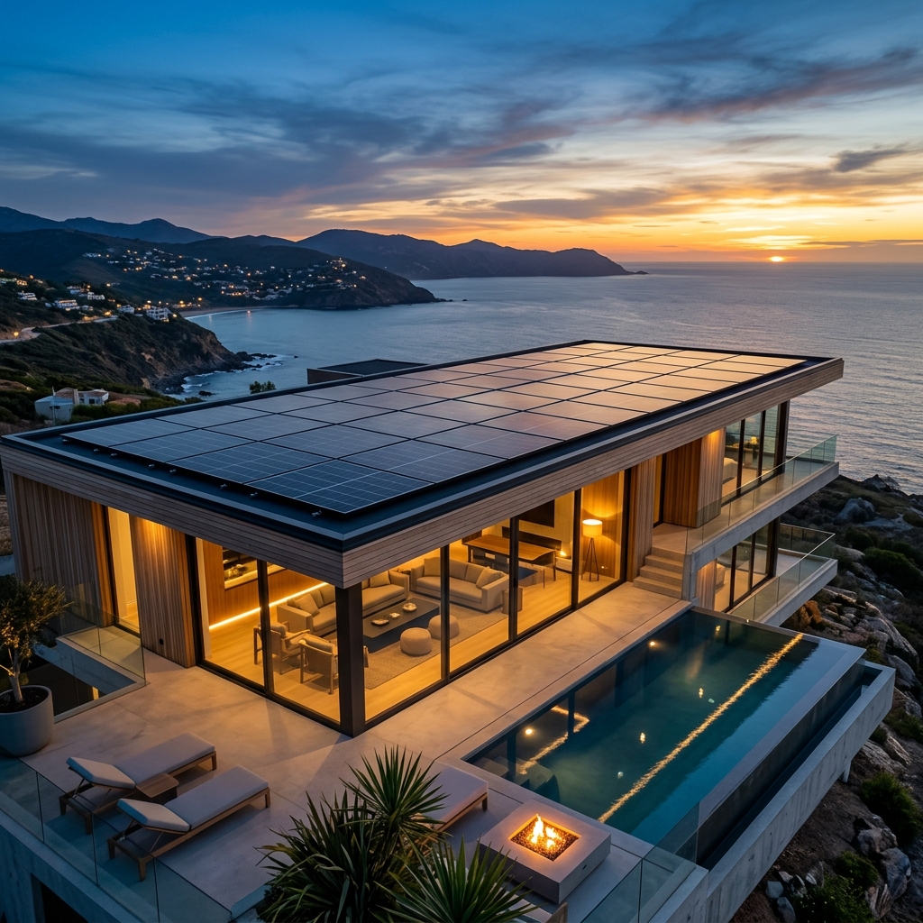 Luxury solar villa